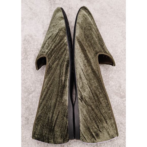 Birdies Heron Olive Green Velvet Loafers Flats Womens Size 8.5 NWOB - Picture 3 of 15